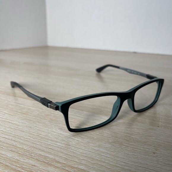 Ray-Ban RB7017 5197 Eyeglasses Green Gray Frames Only 52-17-140 Excellent Cond! - Picture 1 of 8